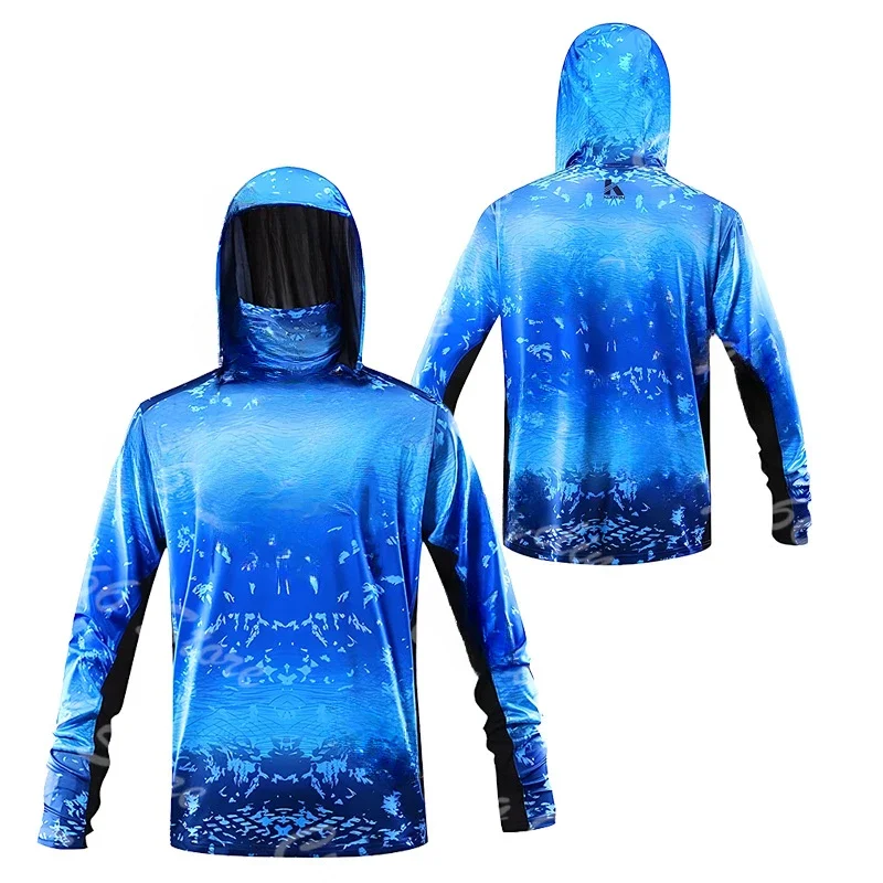 Fishing Shirt Uv Protection - 남성용 3D 프린트 후드형 낚시 셔츠,
