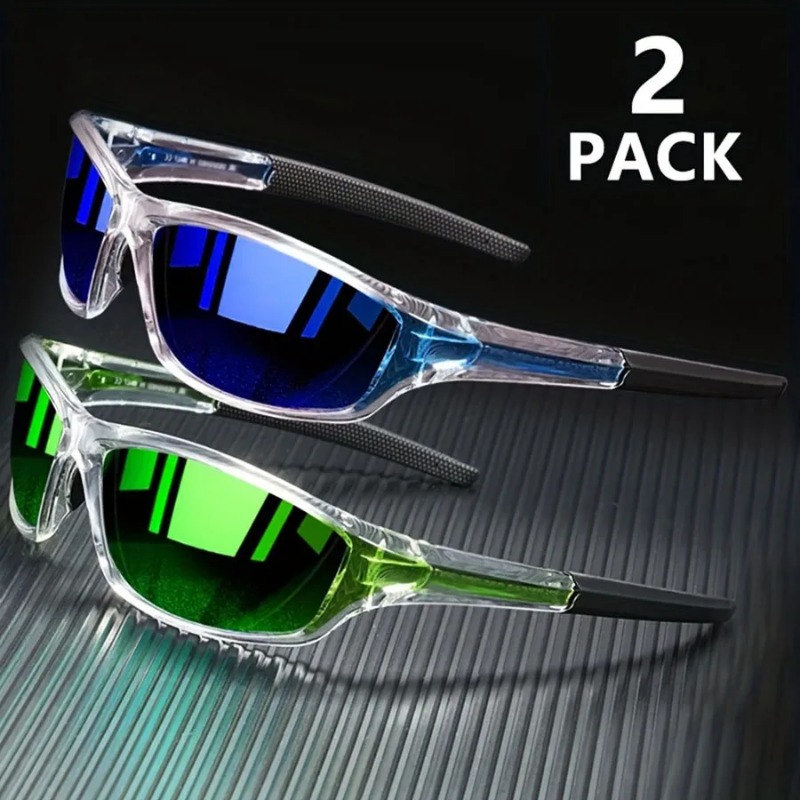 Fishing Sunglasses Polarized - 1/2개입 남성용 스포츠 선글라스, 가벼운 야간