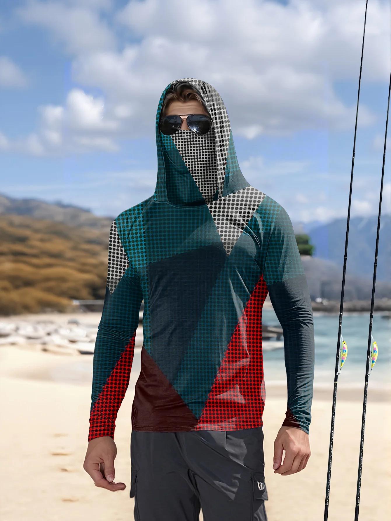 Fishing Shirt Uv Protection - 낚시용 후드티, 남성용, 긴팔, 빠른 건조,